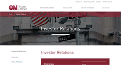 Desktop Screenshot of investors.owens-minor.com