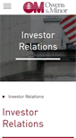 Mobile Screenshot of investors.owens-minor.com